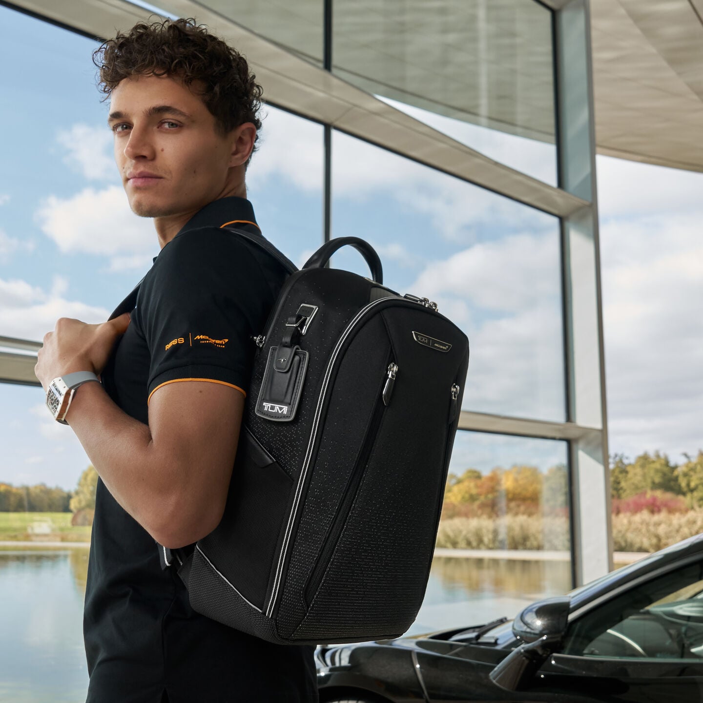 tumi backpack mclaren x Halo Newport Beach Automotive Group Boutique This backpack features a sleek molded front panel Tumi McLaren Velocity Backpack |