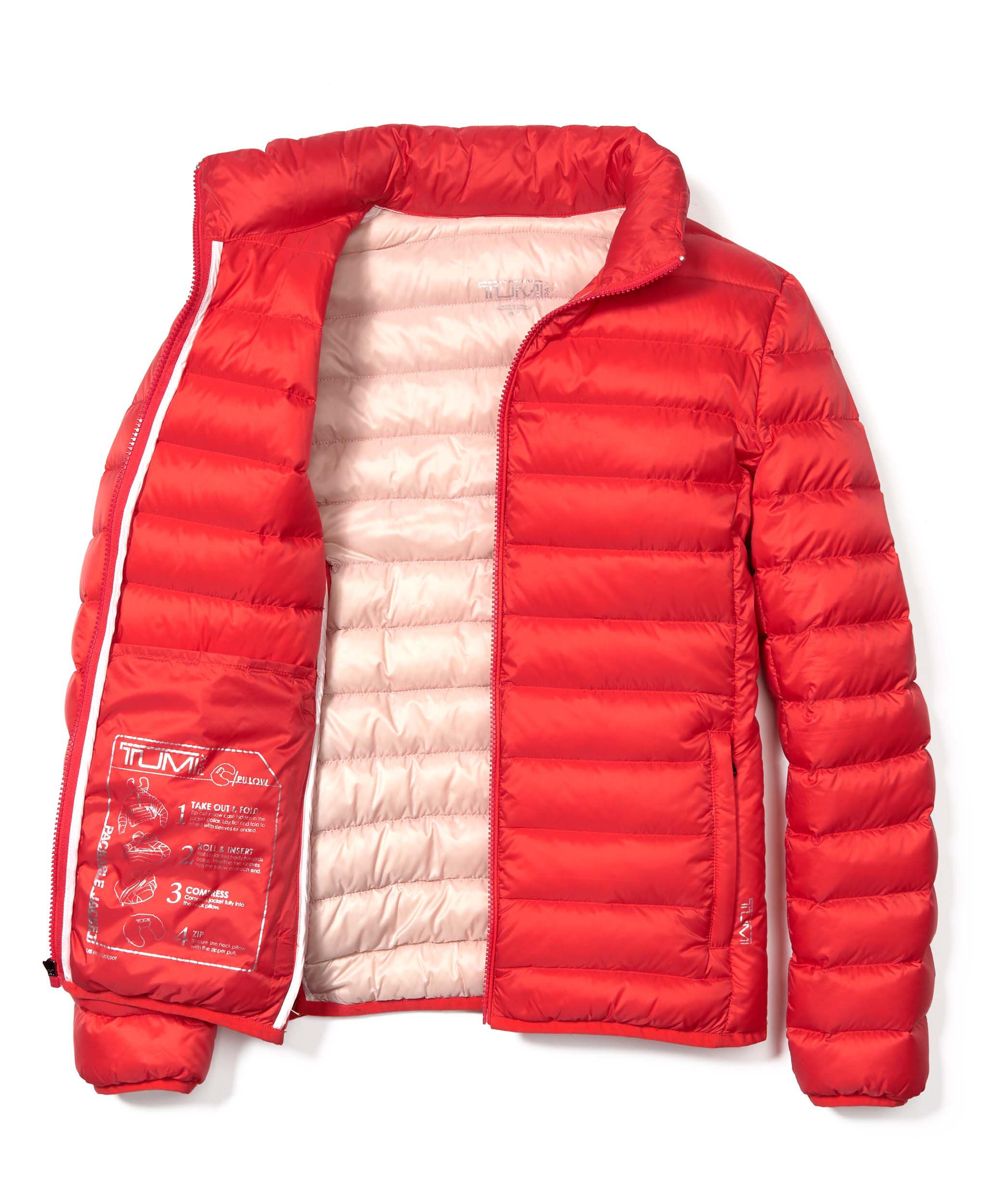 tumi hooded quilt jacket
