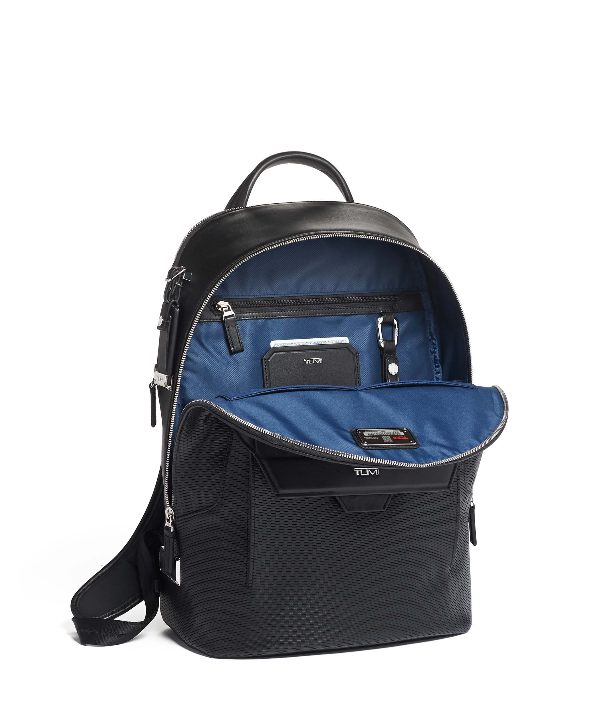 tumi barker backpack leather