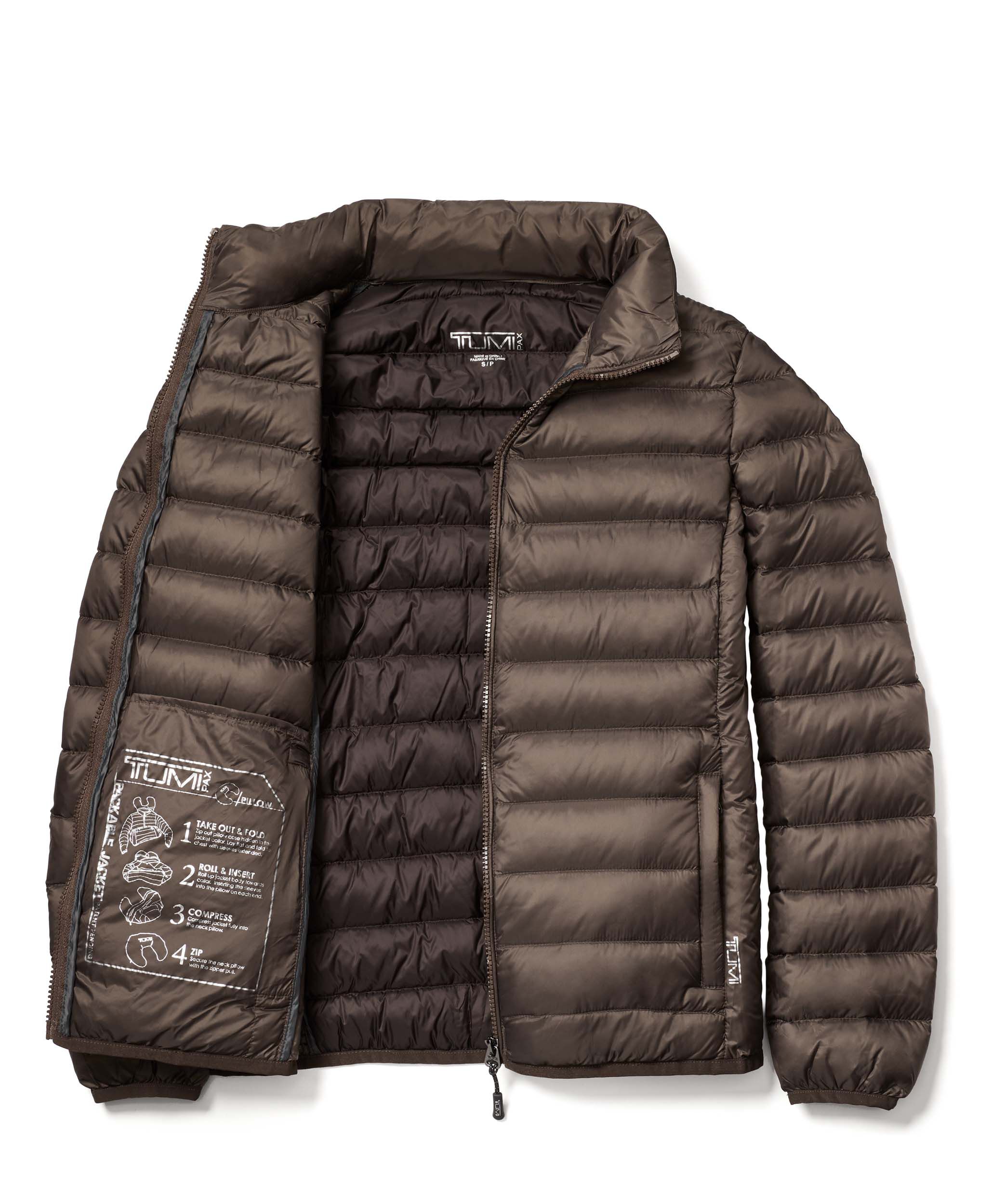 tumi packable hooded jacket