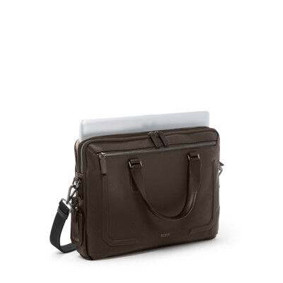 Harrison Sycamore Slim Brief Brown | TUMI UK