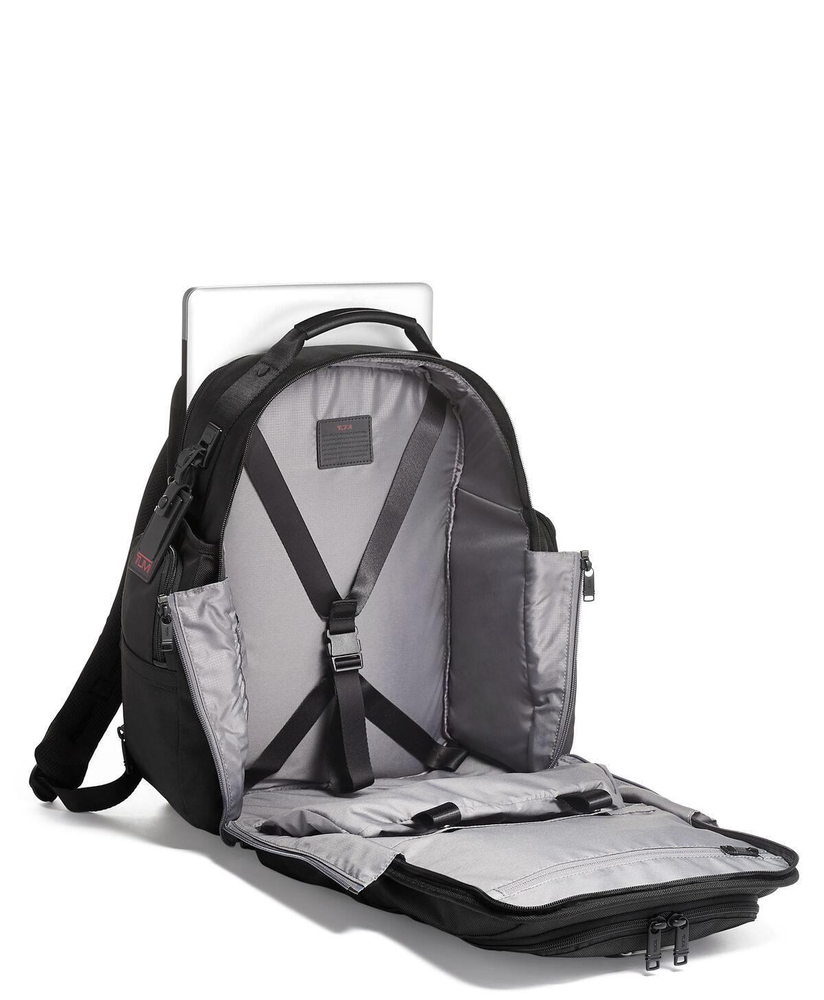 X Design Business Backpack With USB Port Gray Designer Laptop Backpack