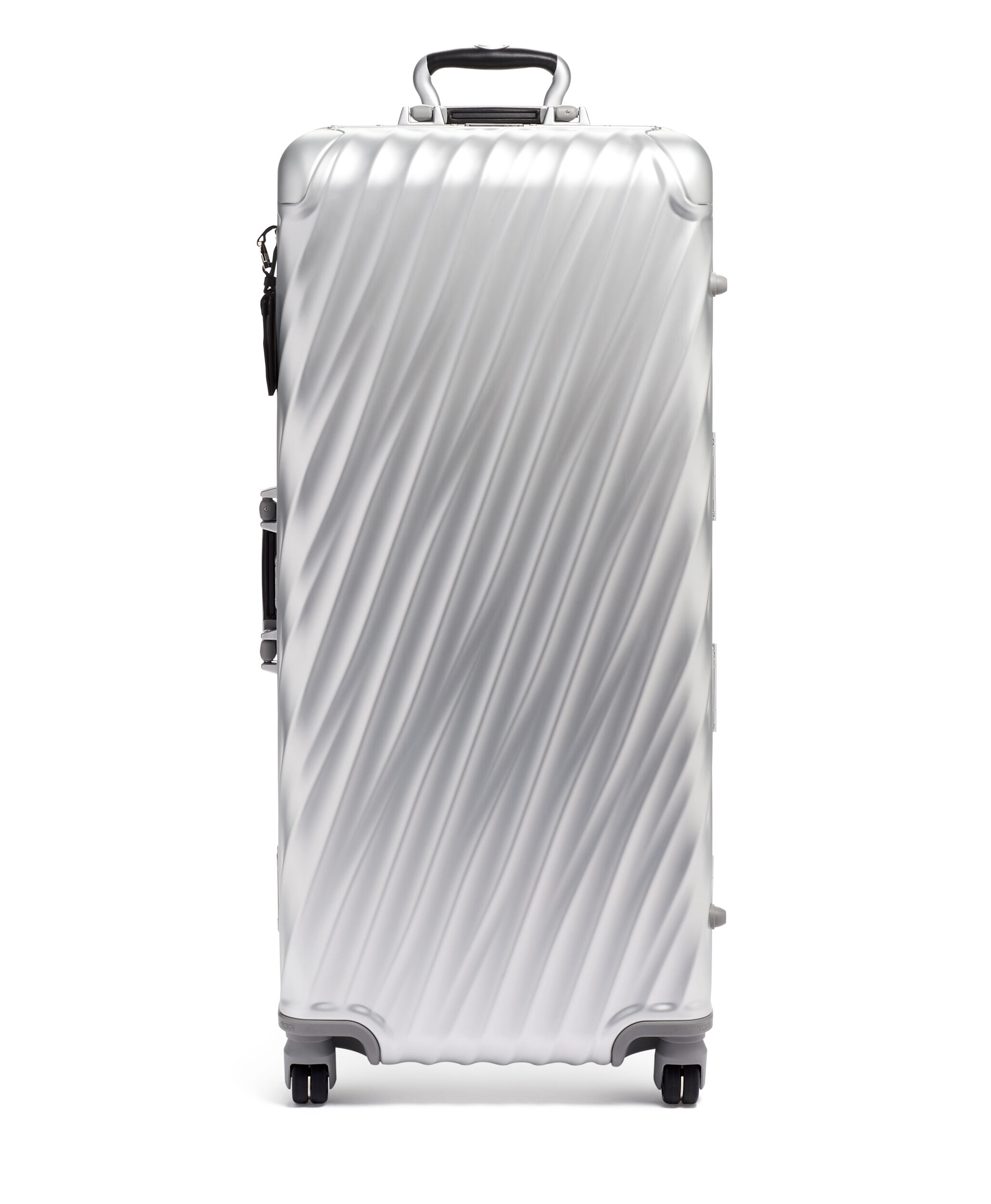 aluminum checked luggage