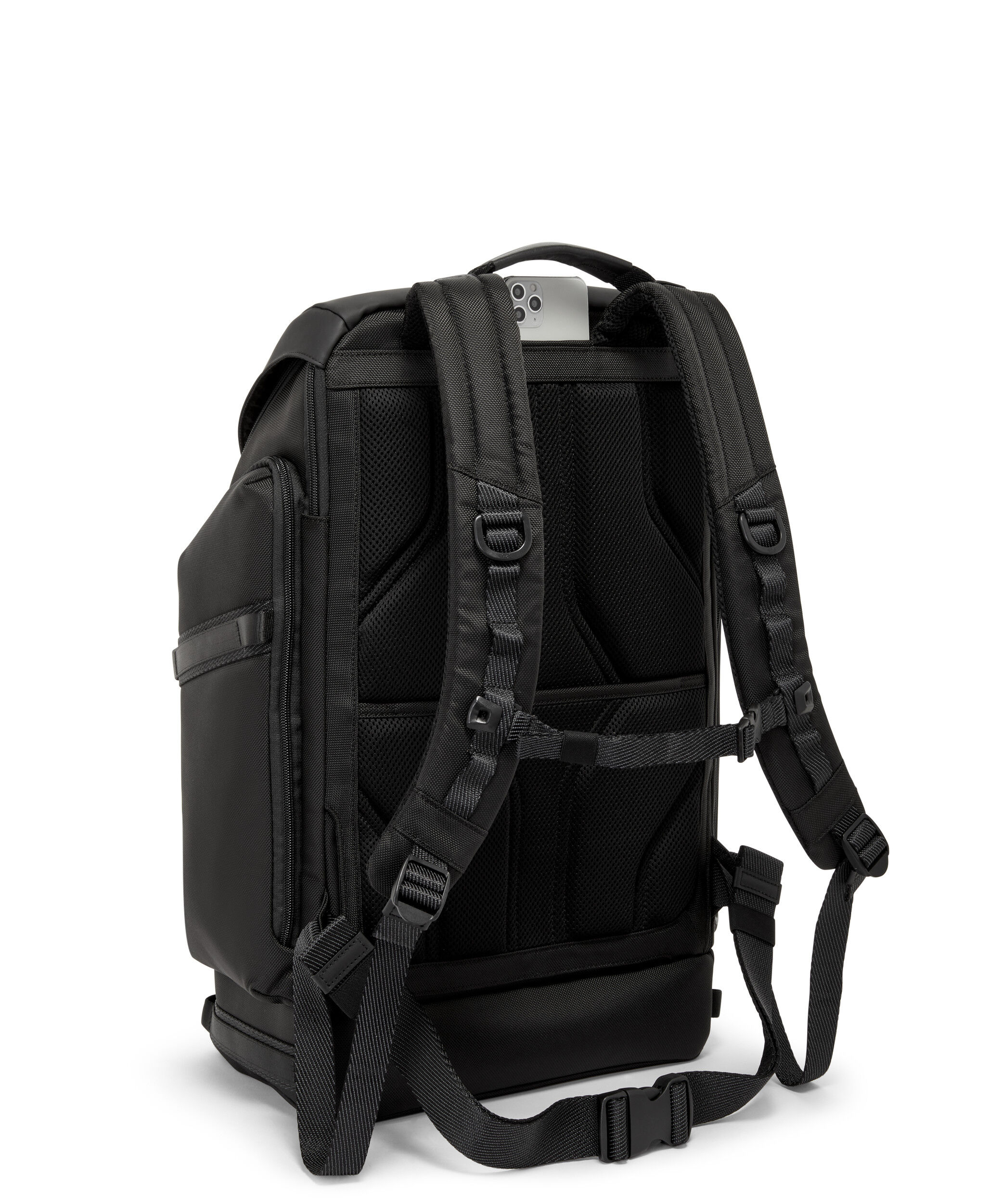 Alpha Bravo Expedition Flap Backpack Black | TUMI UK