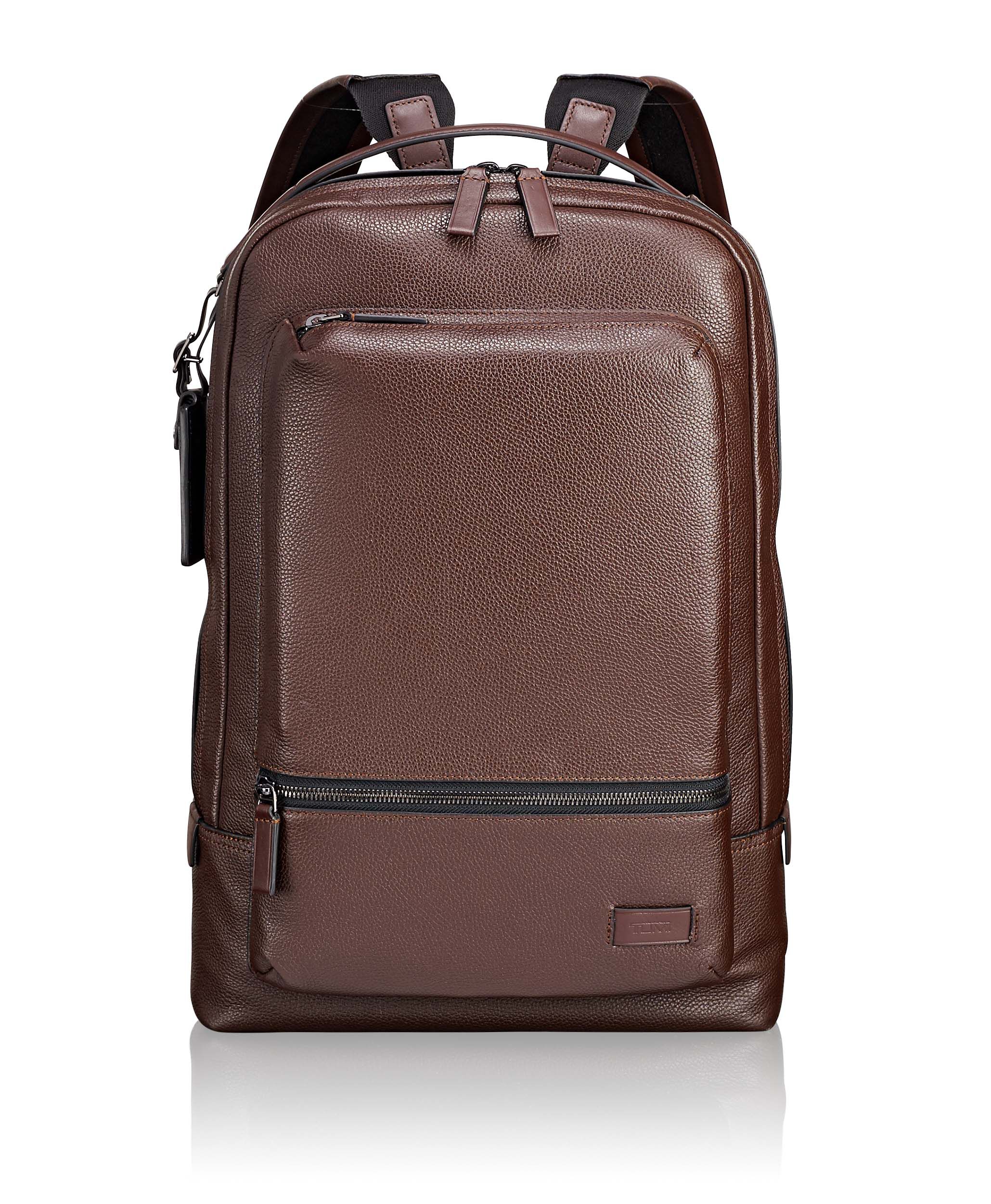Tumi harrison bates leather backpack clearance