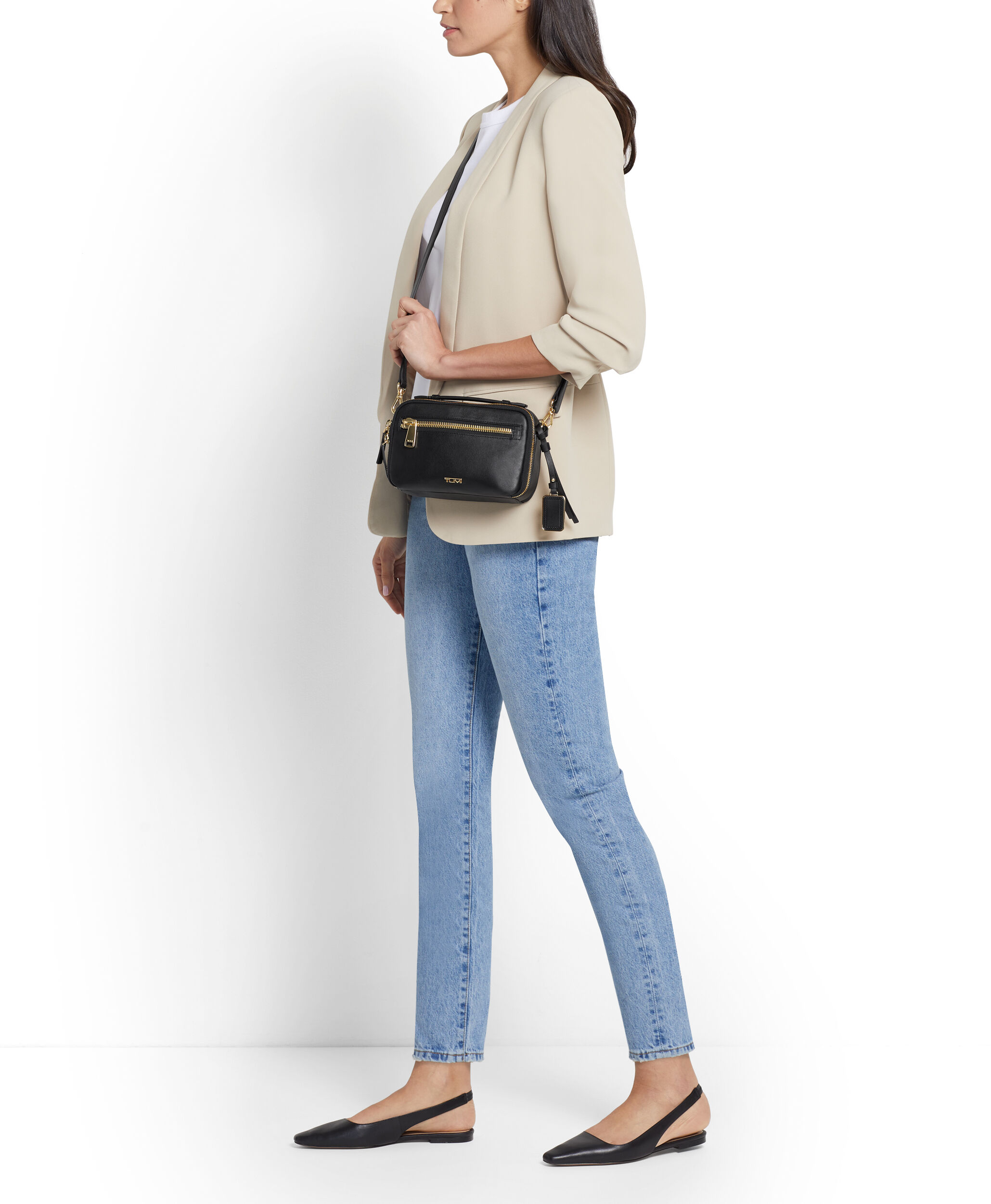 Tumi aberdeen crossbody leather clearance