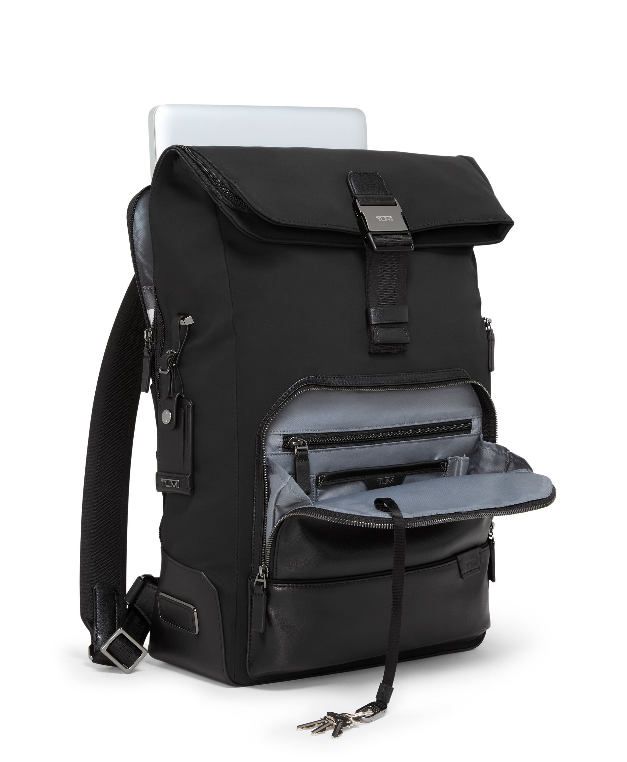 Tumi harrison shop backpack leather