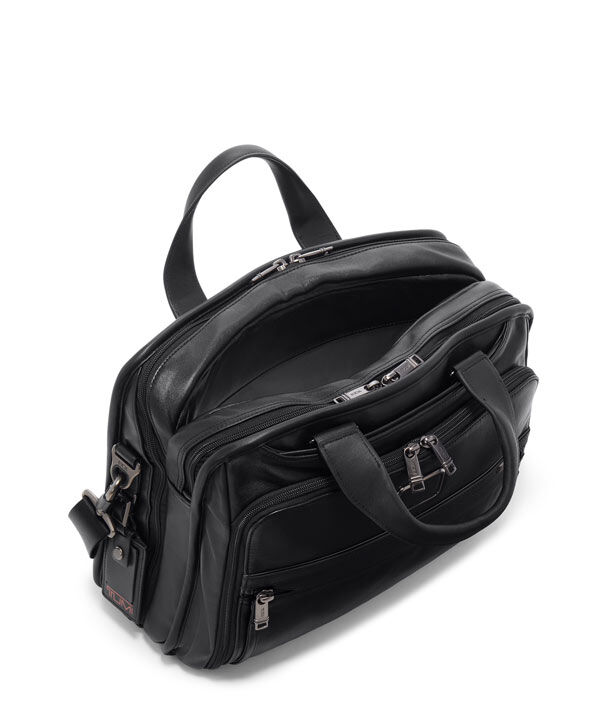 Tumi alpha leather outlet briefcase
