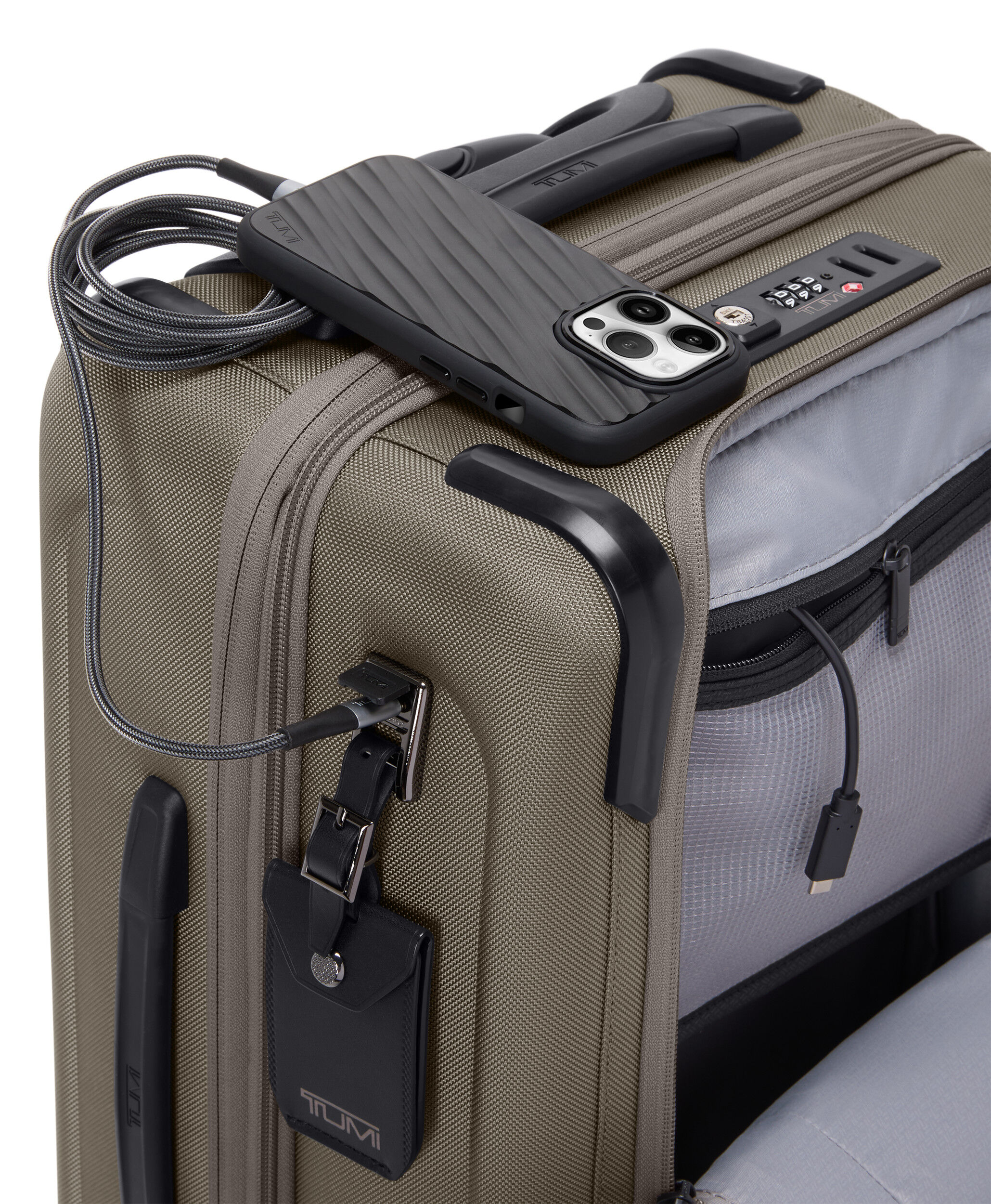 Alpha Dual Access Expandable Carry-On 55 cm Grey | TUMI UK