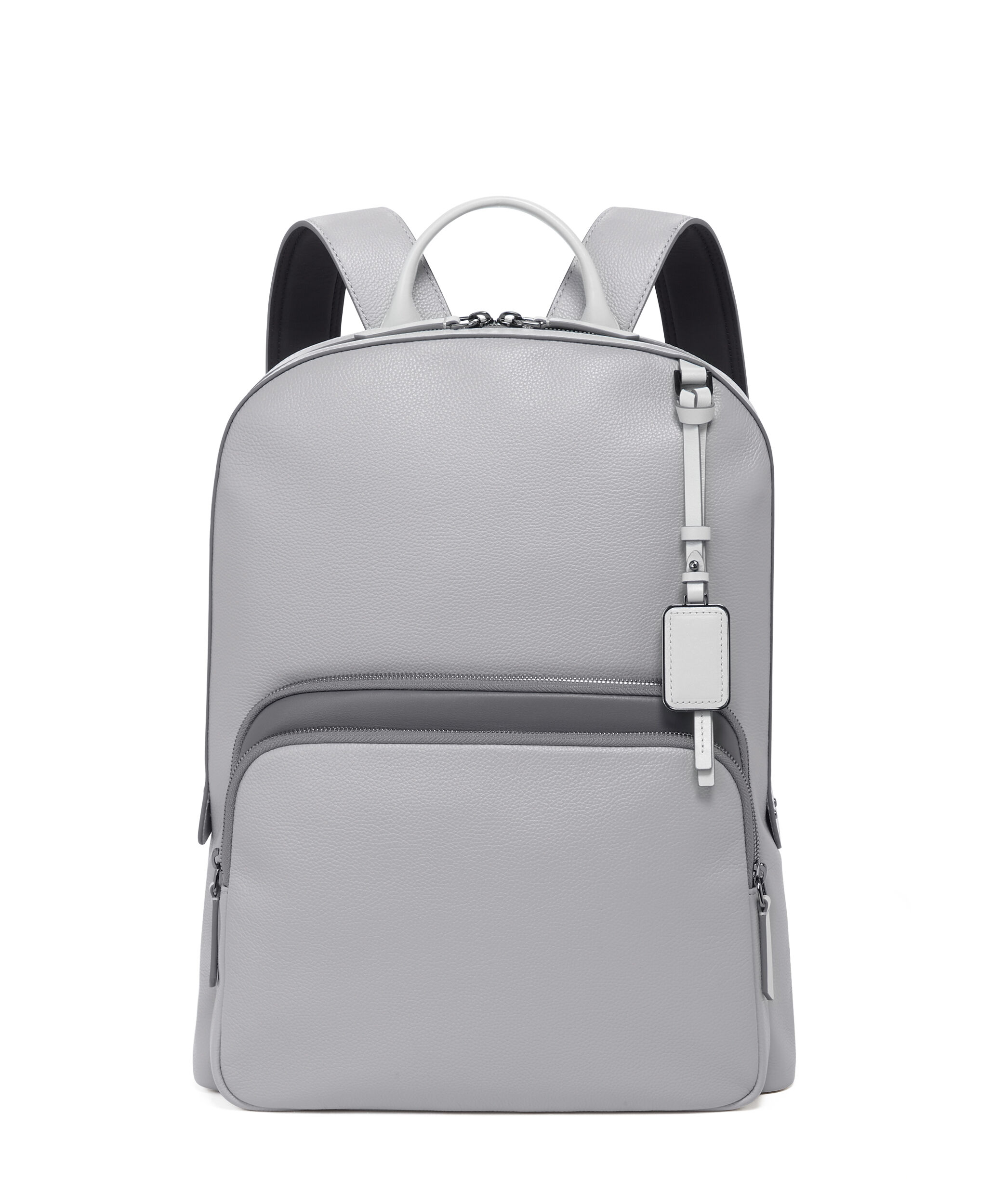 tumi leather backpack mens