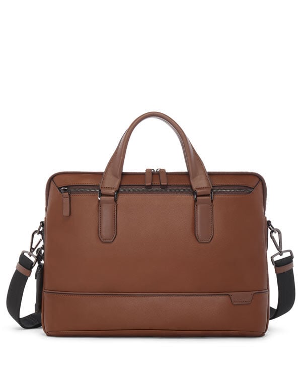 Harrison Sycamore Slim Brief Brown | TUMI UK