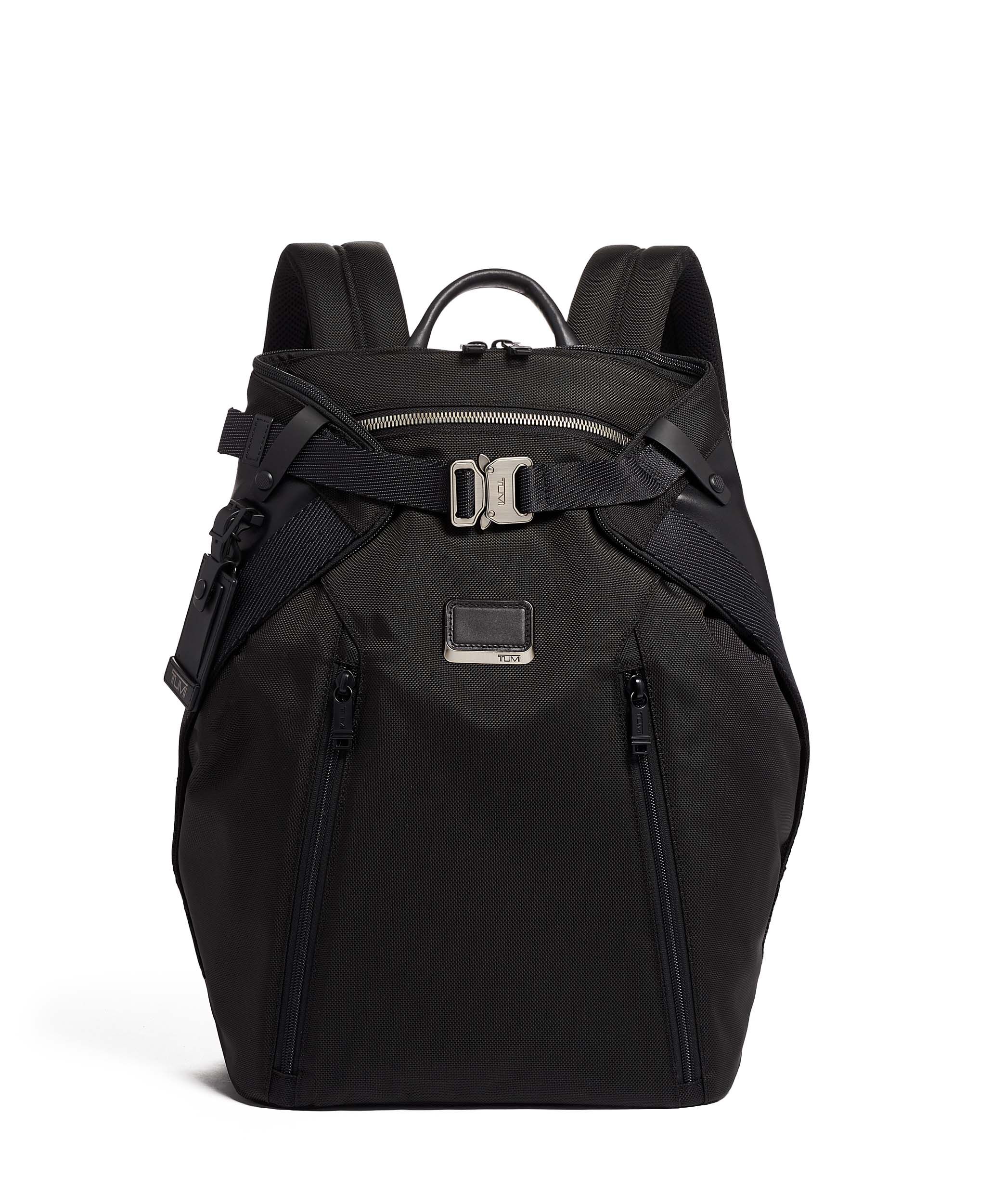 tumi black backpack