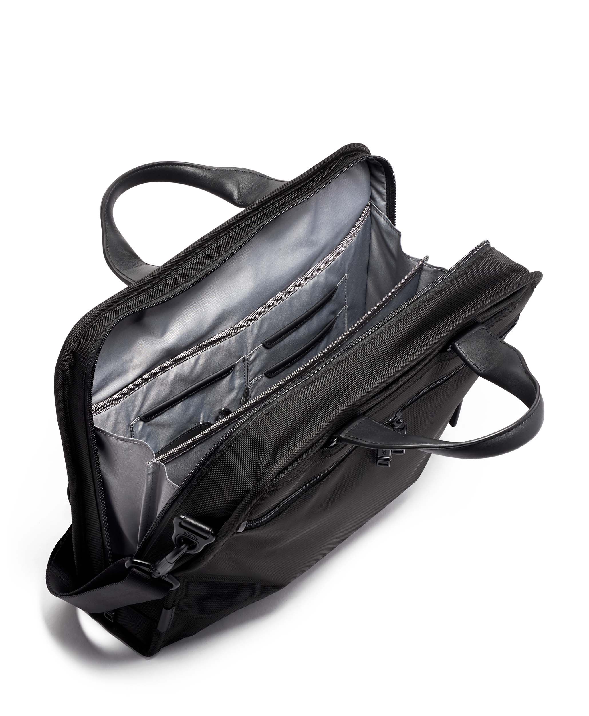 Tumi alpha 2 new arrivals organizer portfolio leather brief