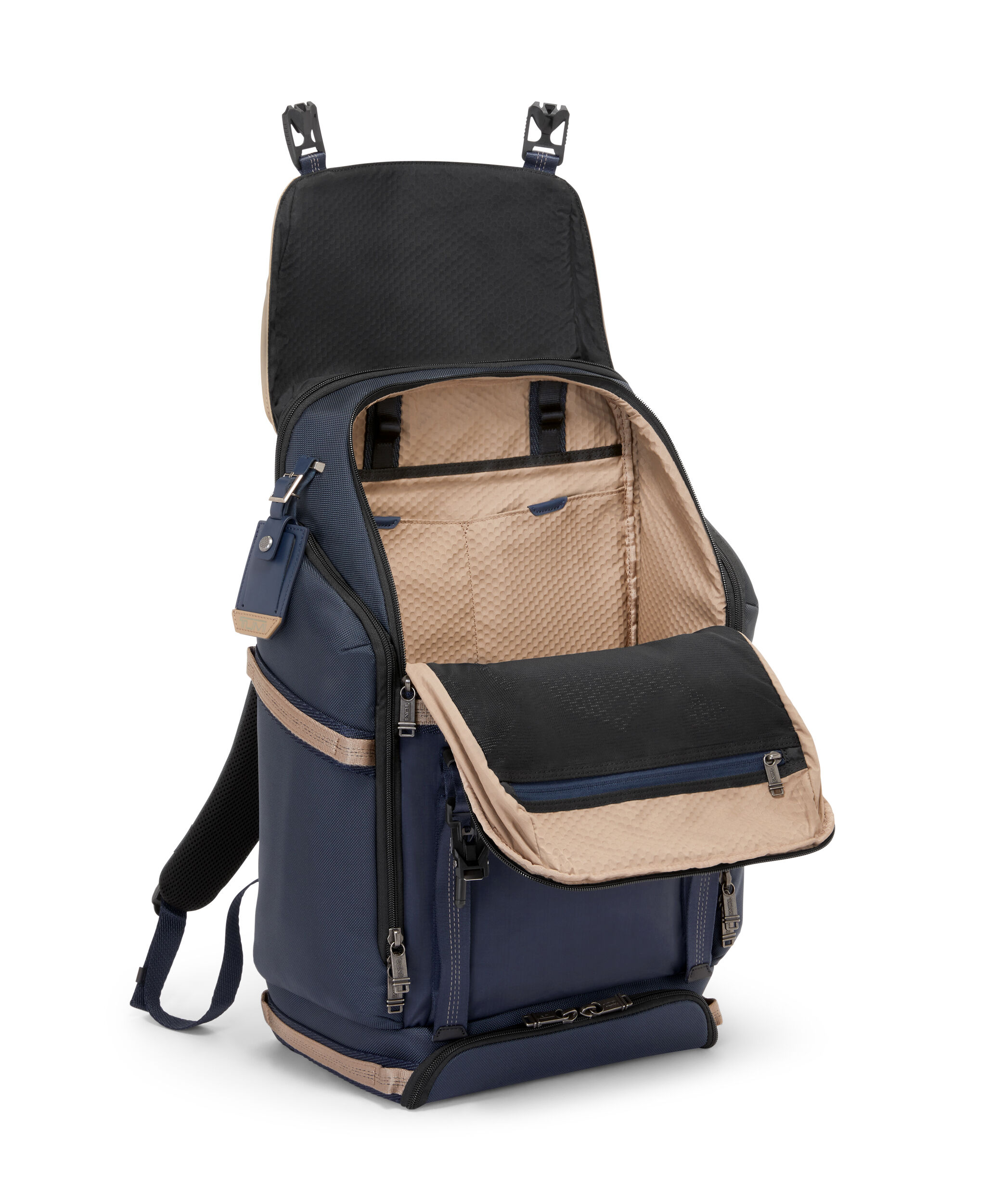 Tumi alpha shop bravo leather backpack