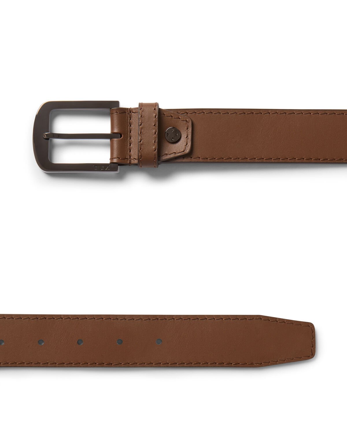 TUMI Rounded Rectangle Leather Belt, 35mm