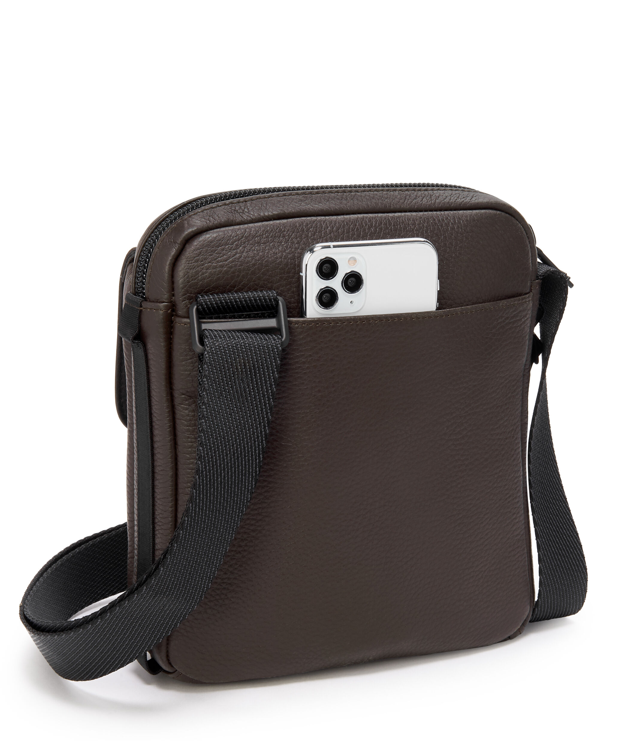 Tumi leather clearance crossbody bag