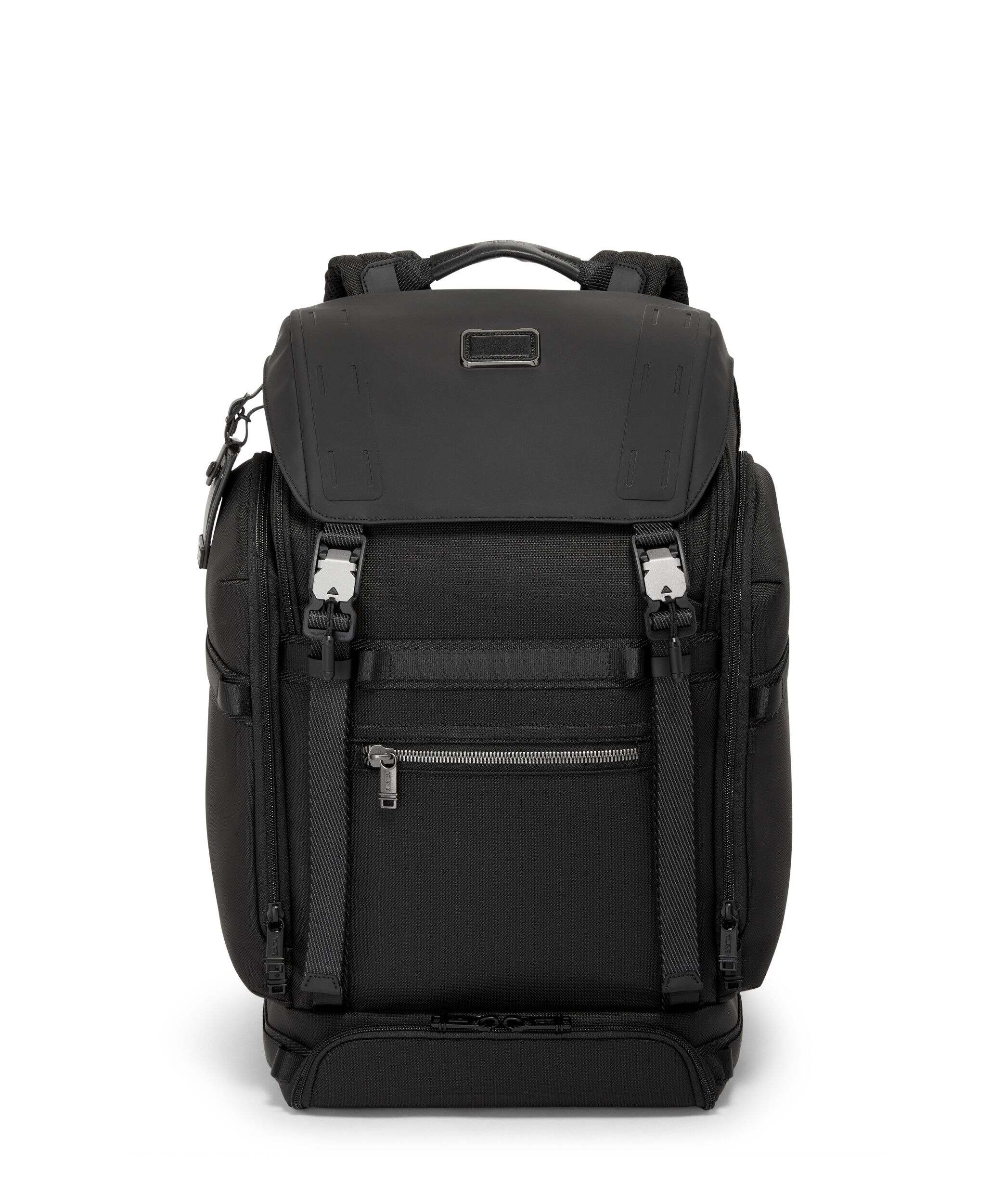 Alpha Bravo Expedition Flap Backpack Black | TUMI UK