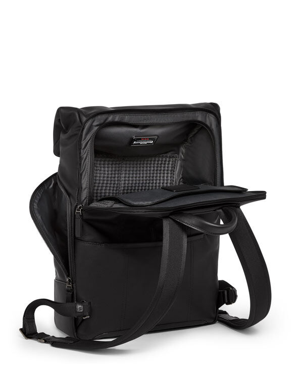 Harrison Osborn Roll Top Backpack Black | TUMI UK