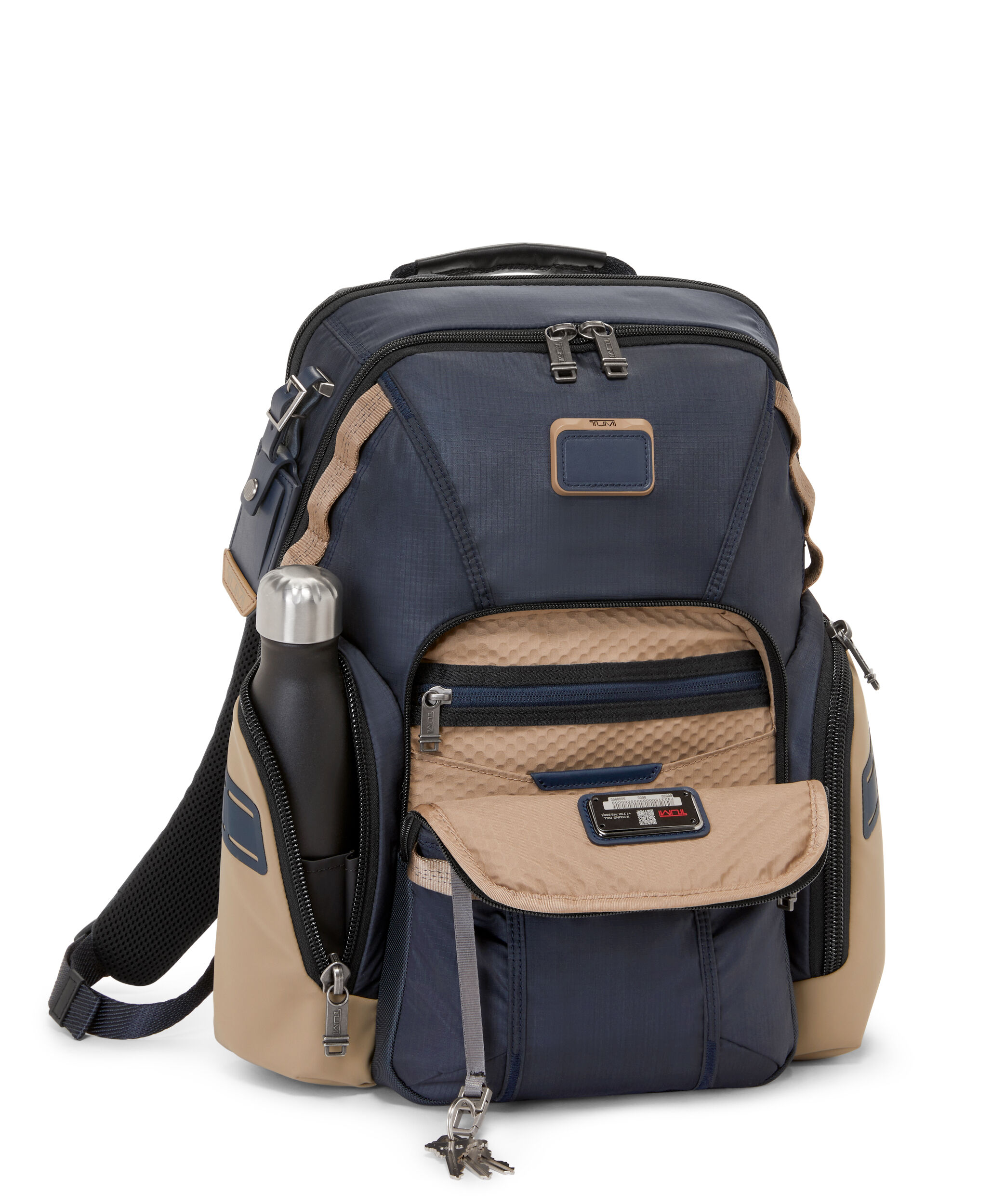 Tumi store navy backpack