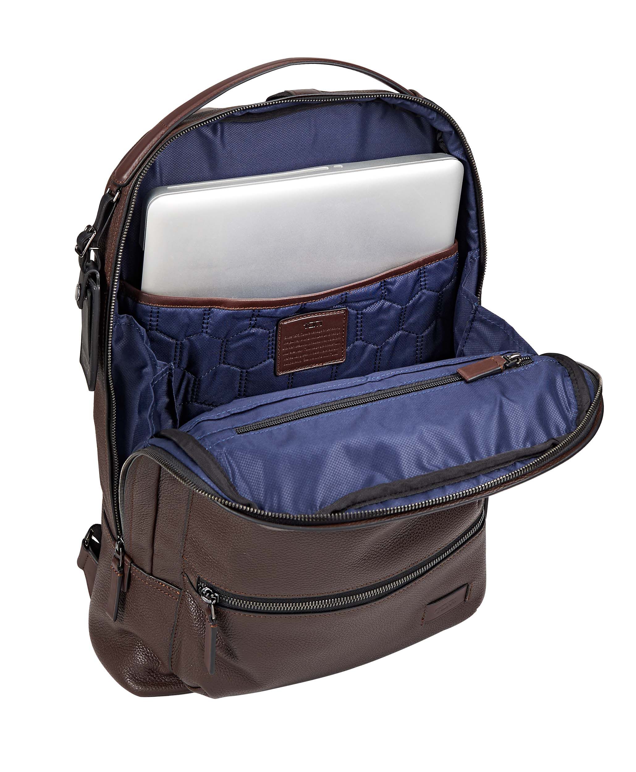 tumi bates backpack leather