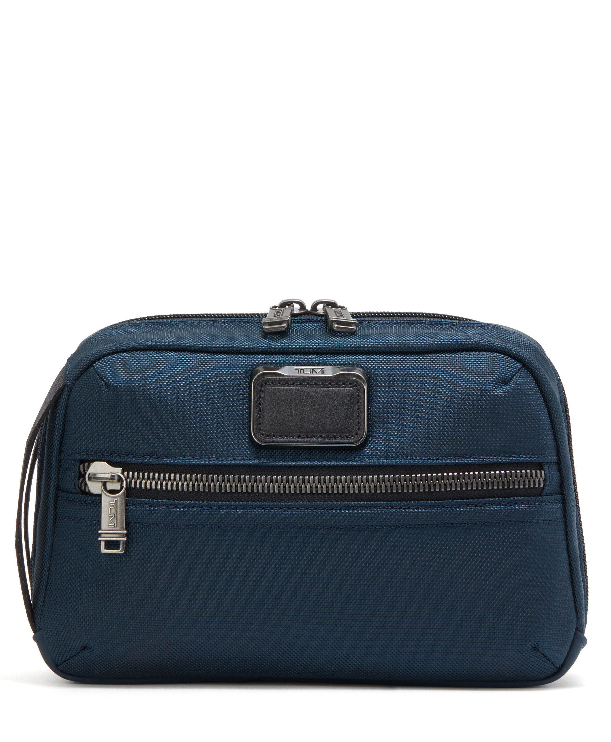 Tumi leather toiletry discount bag