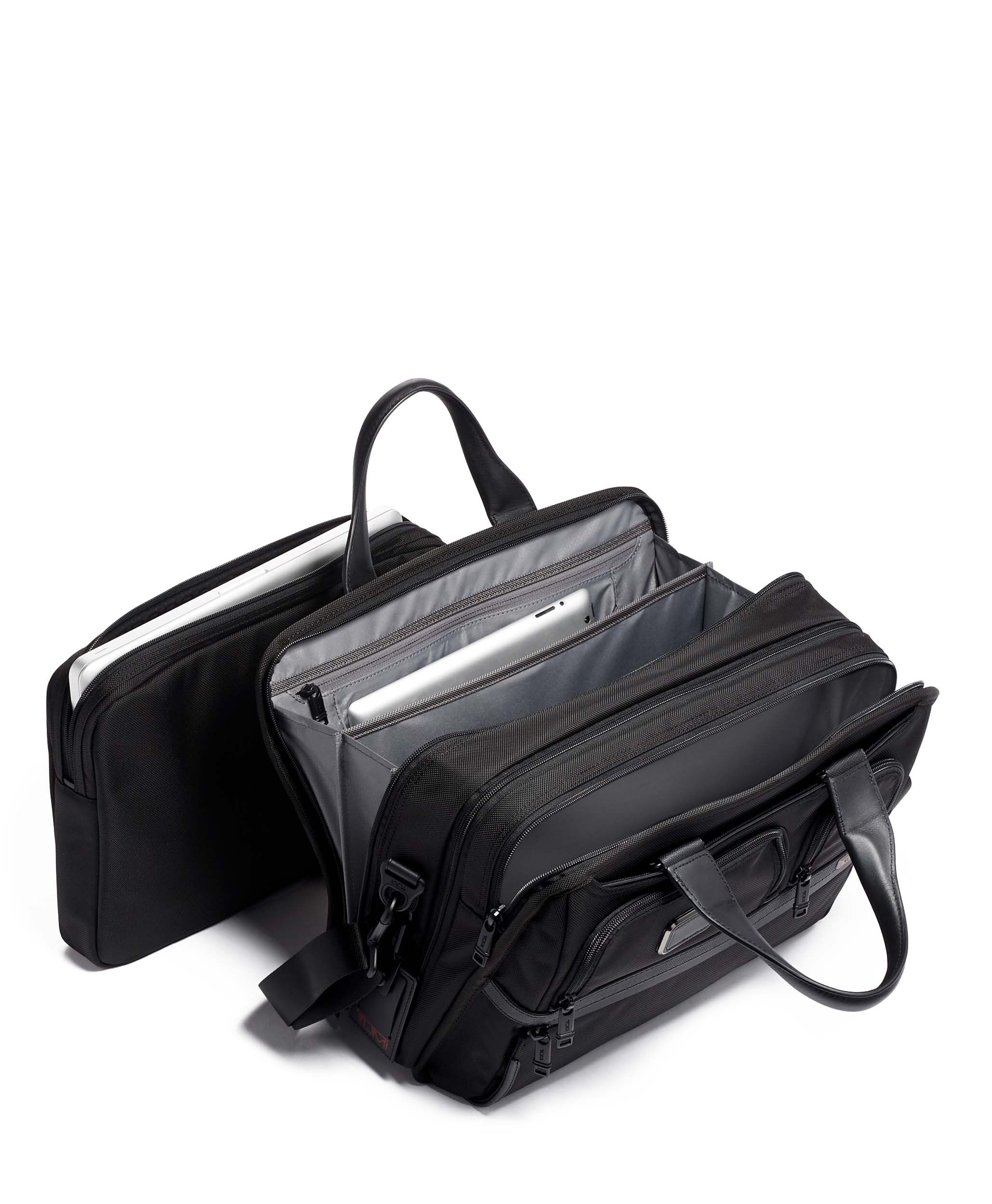 Tumi leather computer bag store