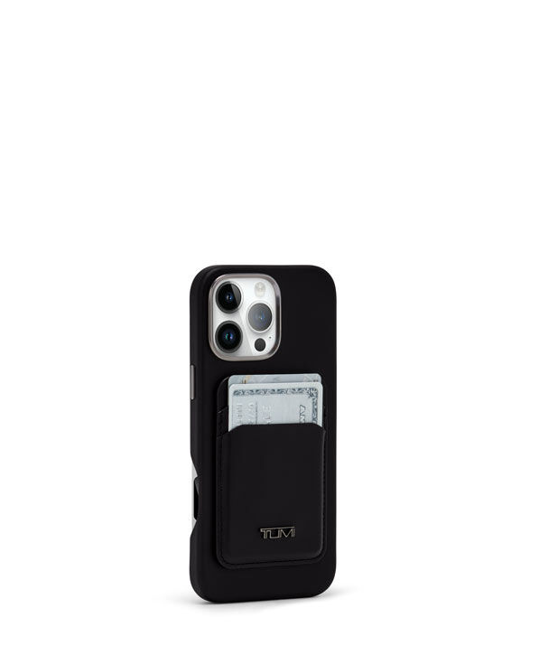 Mobile Accessory MagSafe Wallet iPhone 16 Pro Case Black | TUMI UK