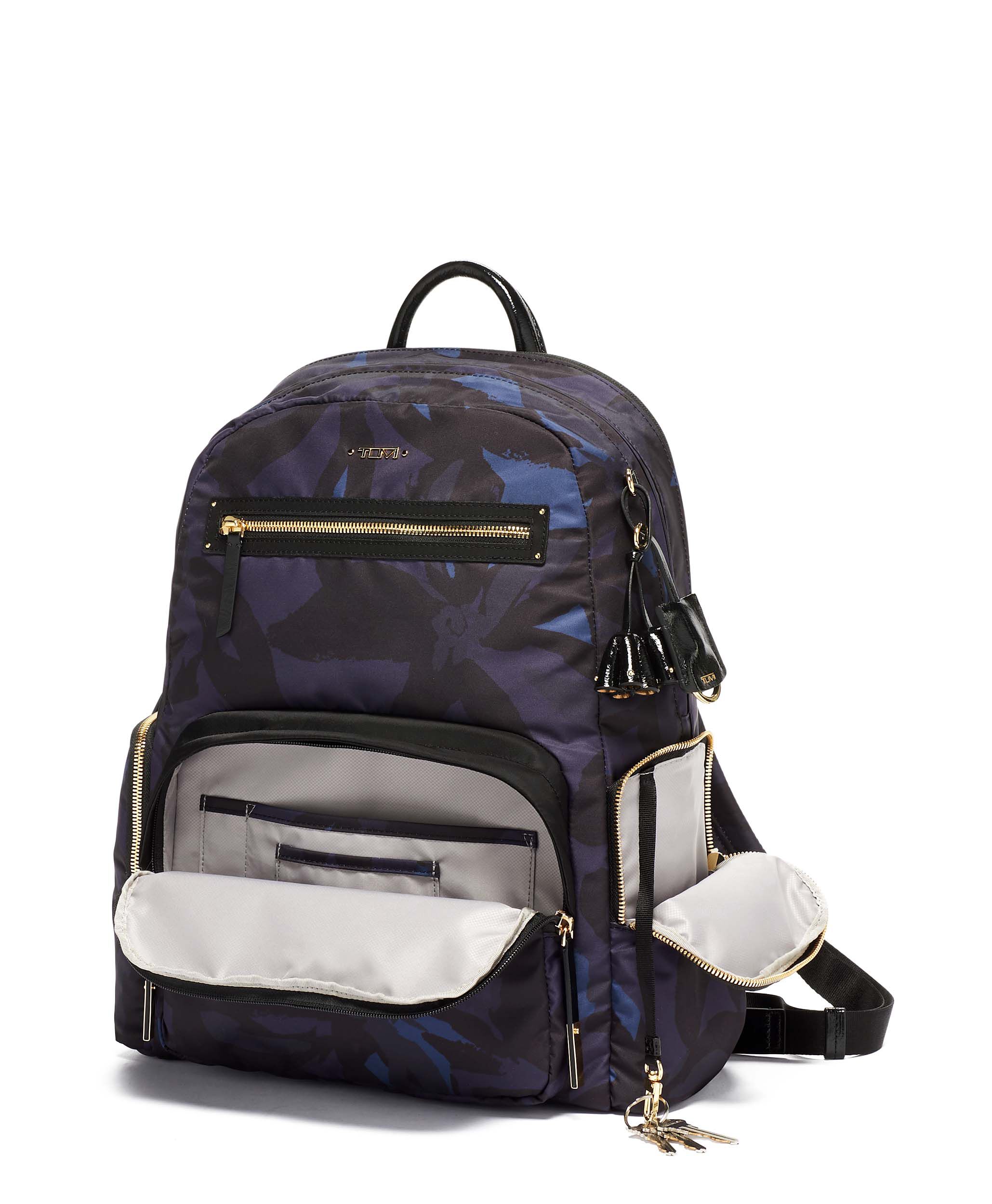 tumi carson leather backpack