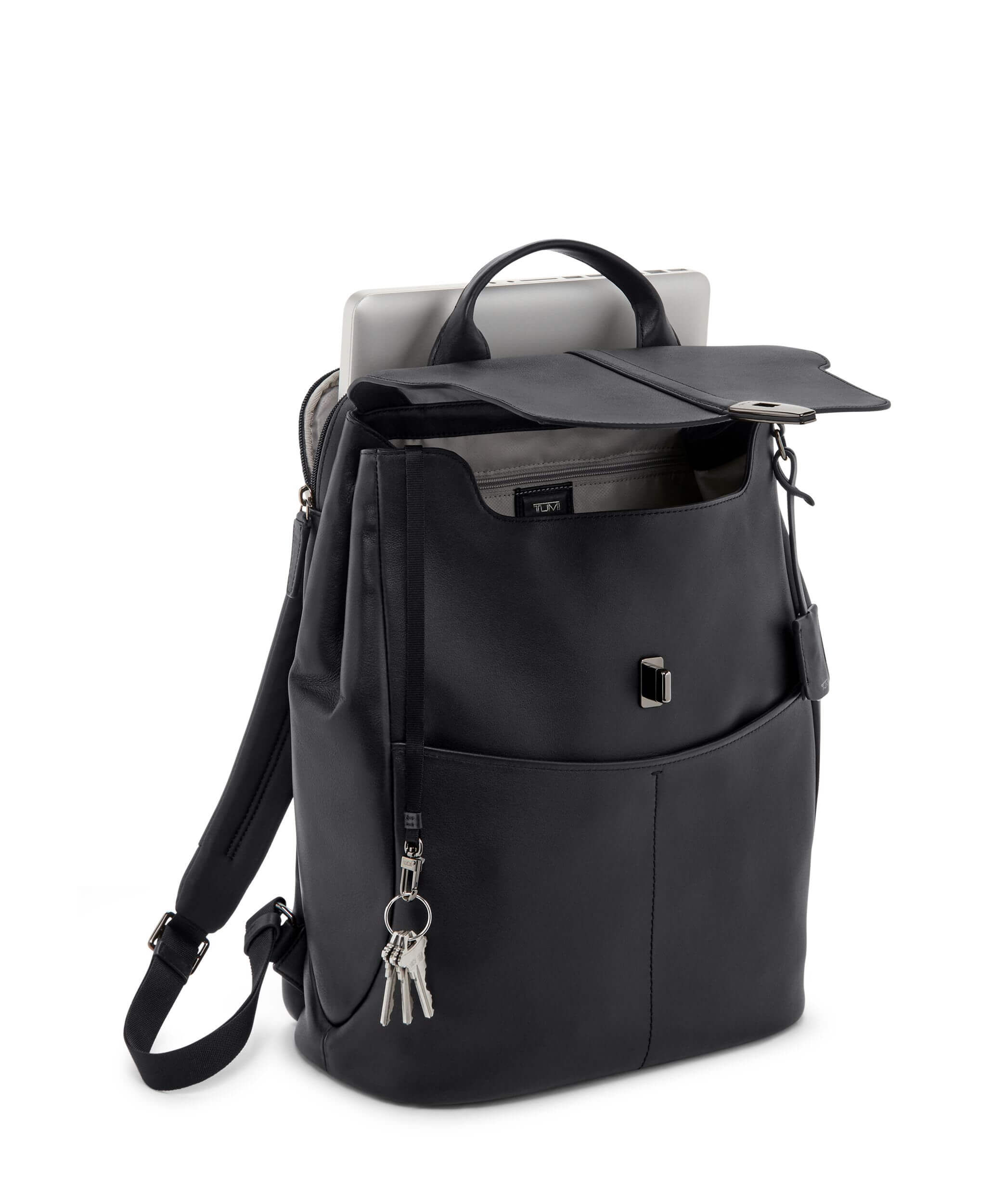 Tumi leather shop backpack womens