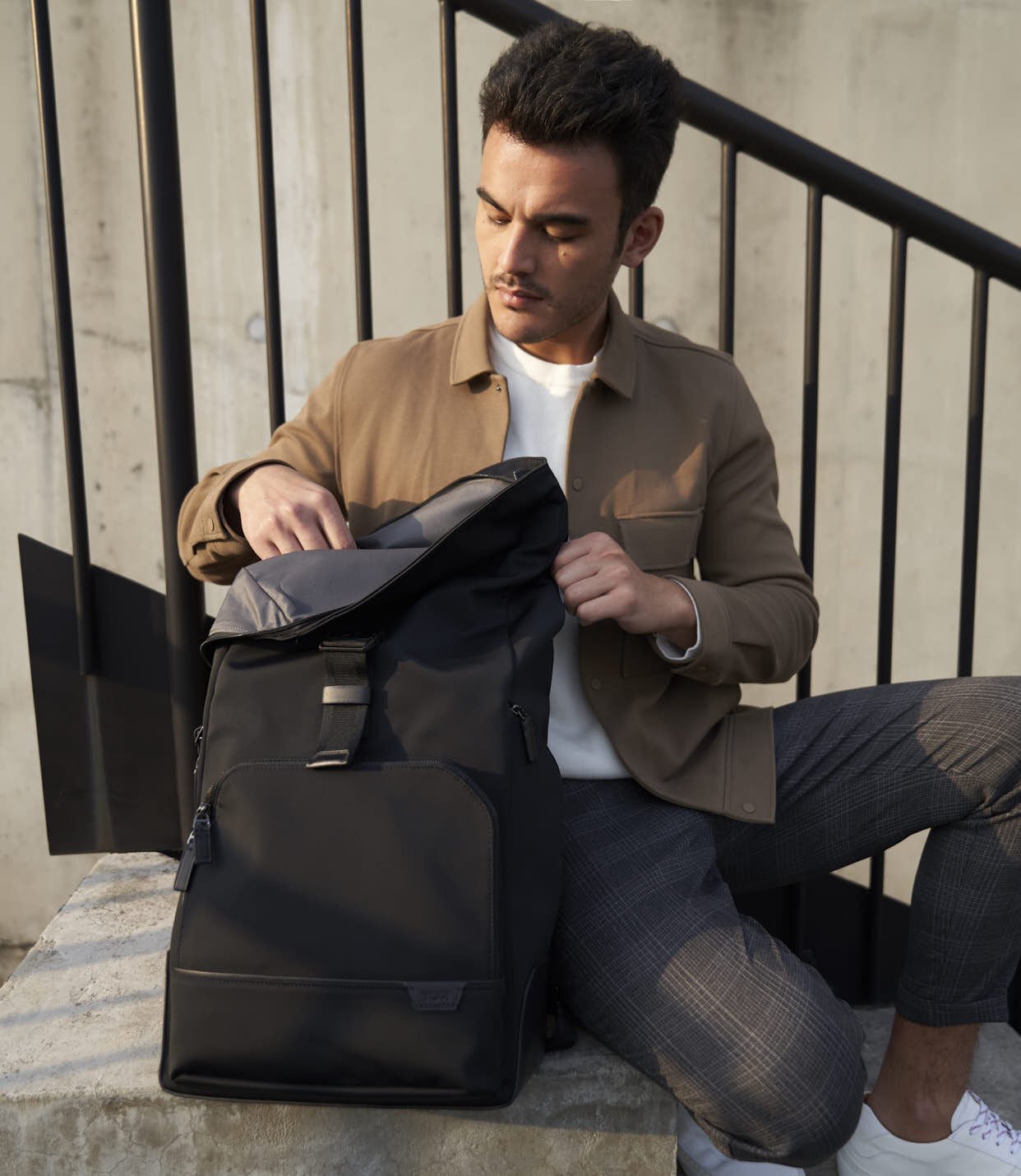 Tumi backpack shop roll top