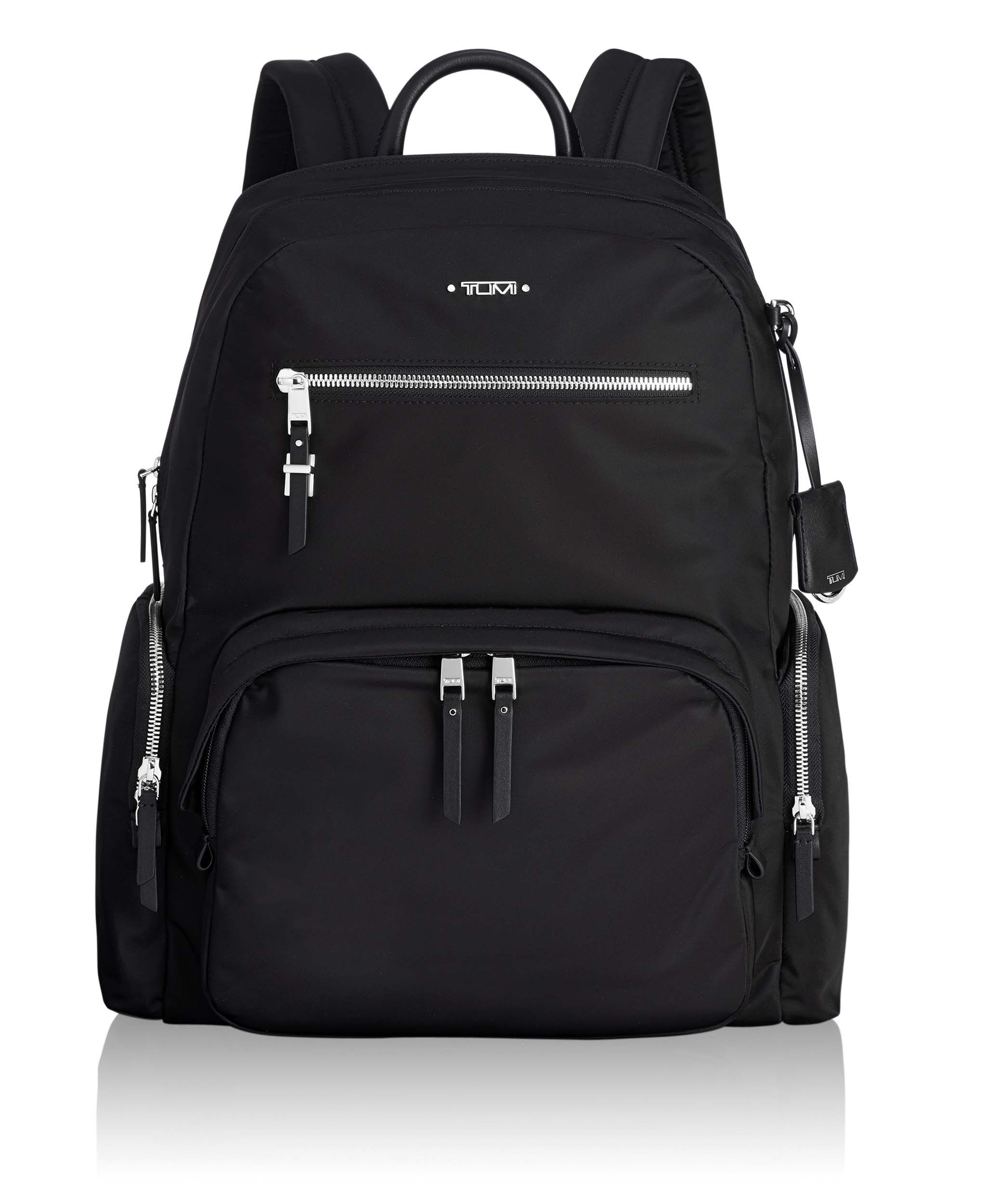 tumi silver backpack