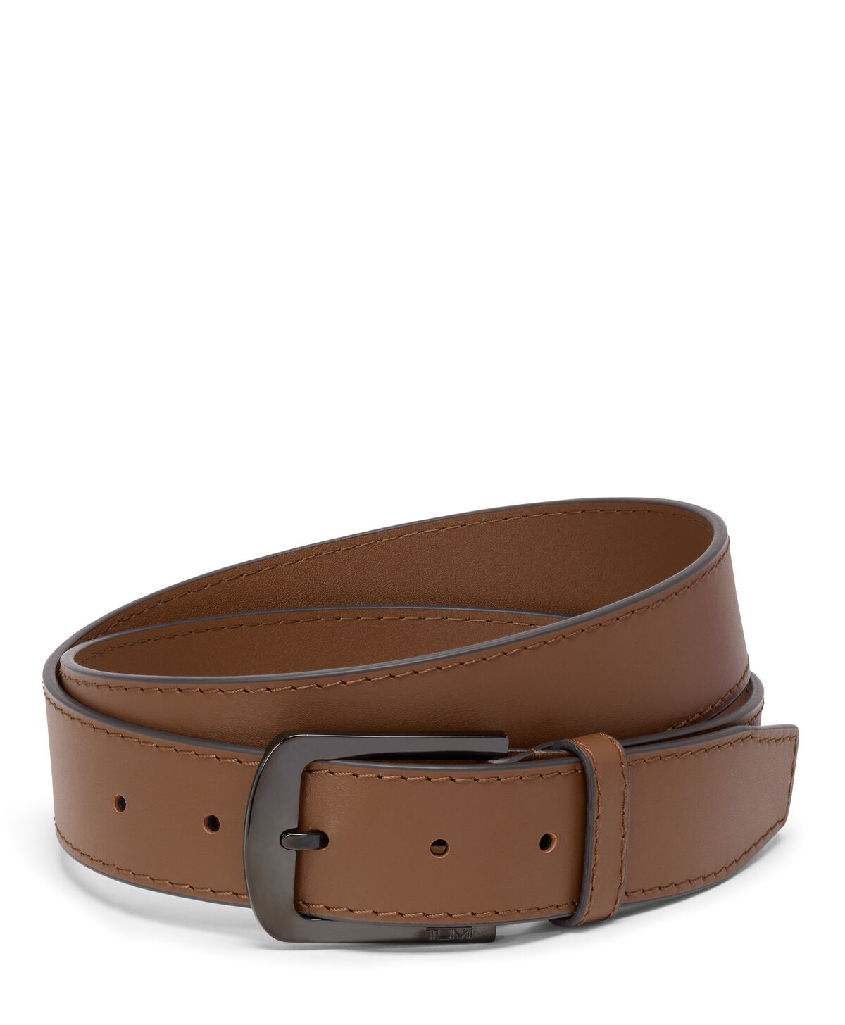 TUMI Rounded Rectangle Leather Belt, 35mm