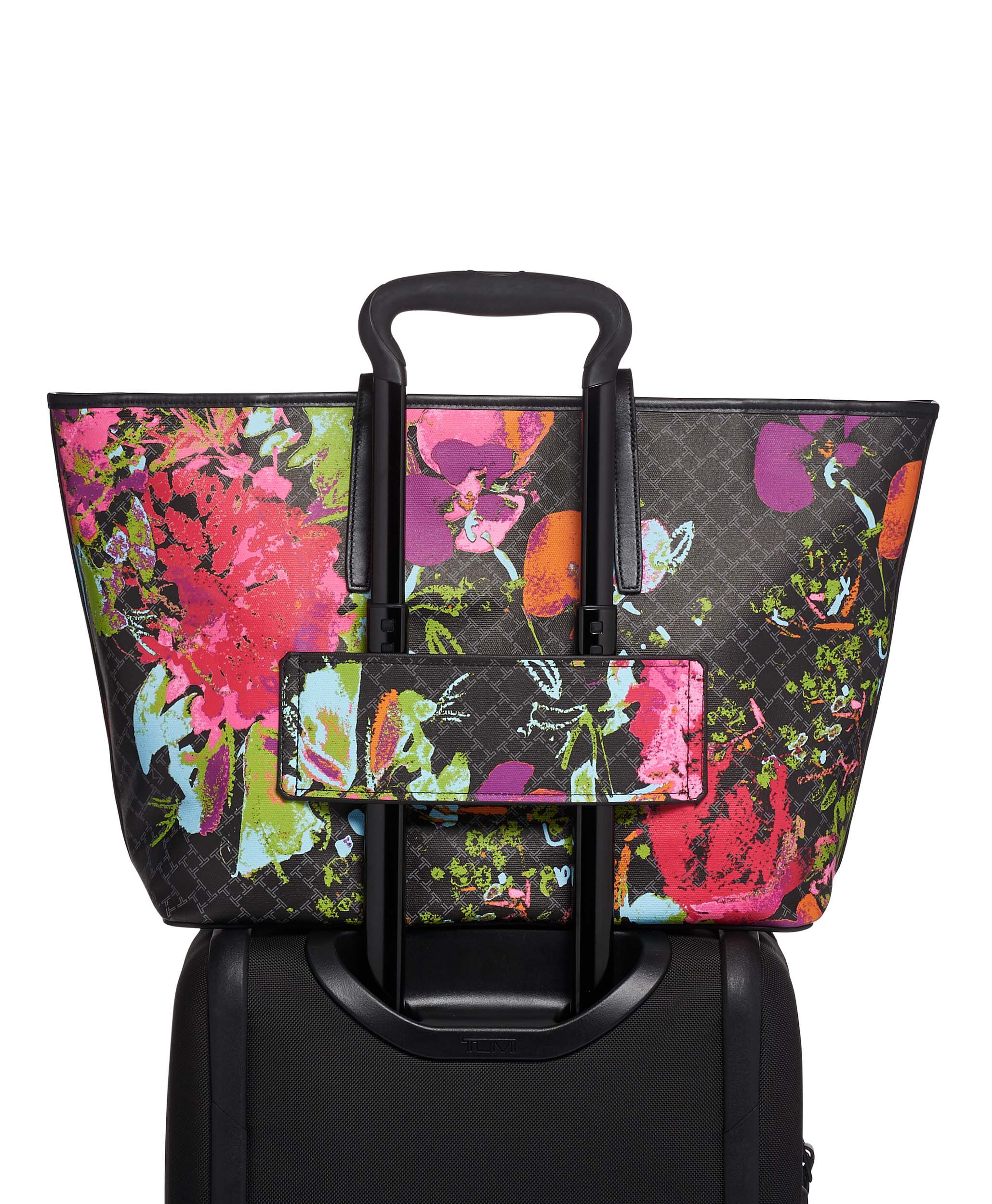 tumi floral tote