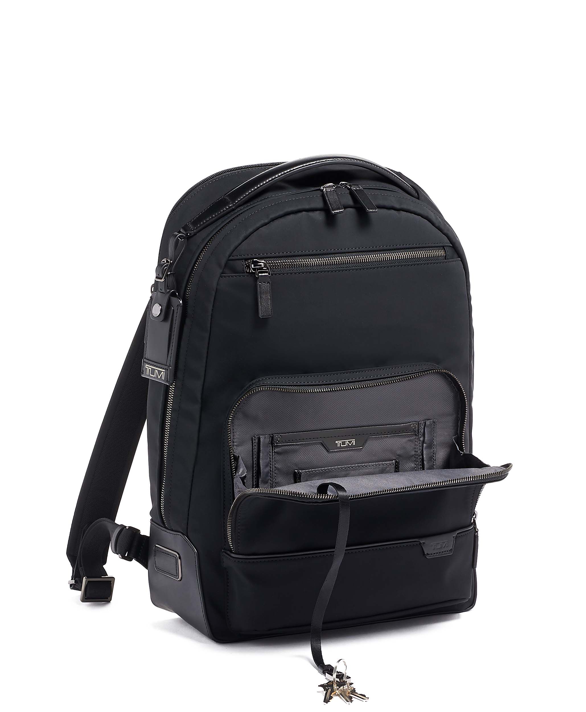 Tumi harrison backpack leather sale