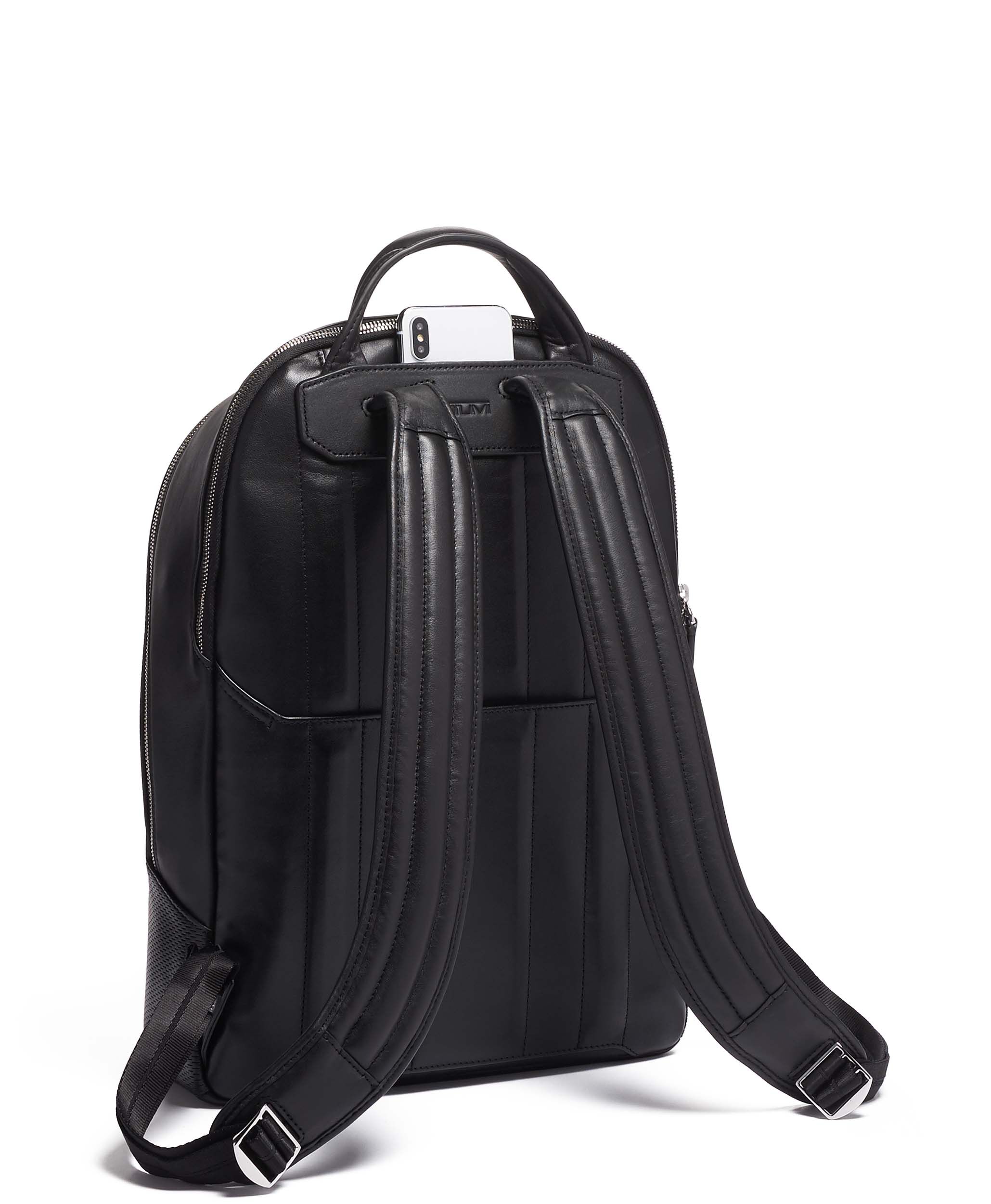tumi barker backpack leather