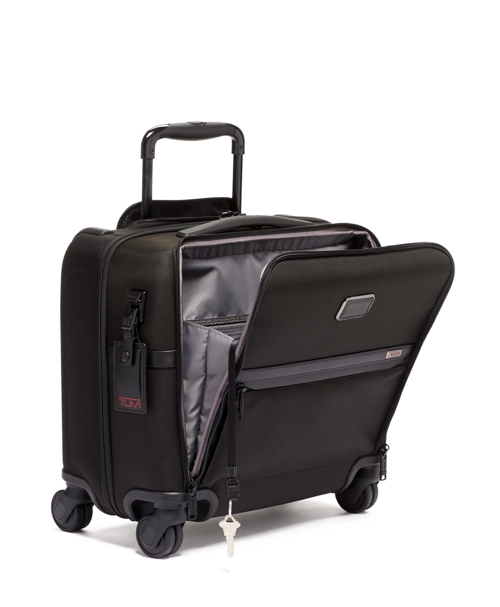 Tumi alpha 2 rolling briefcase top