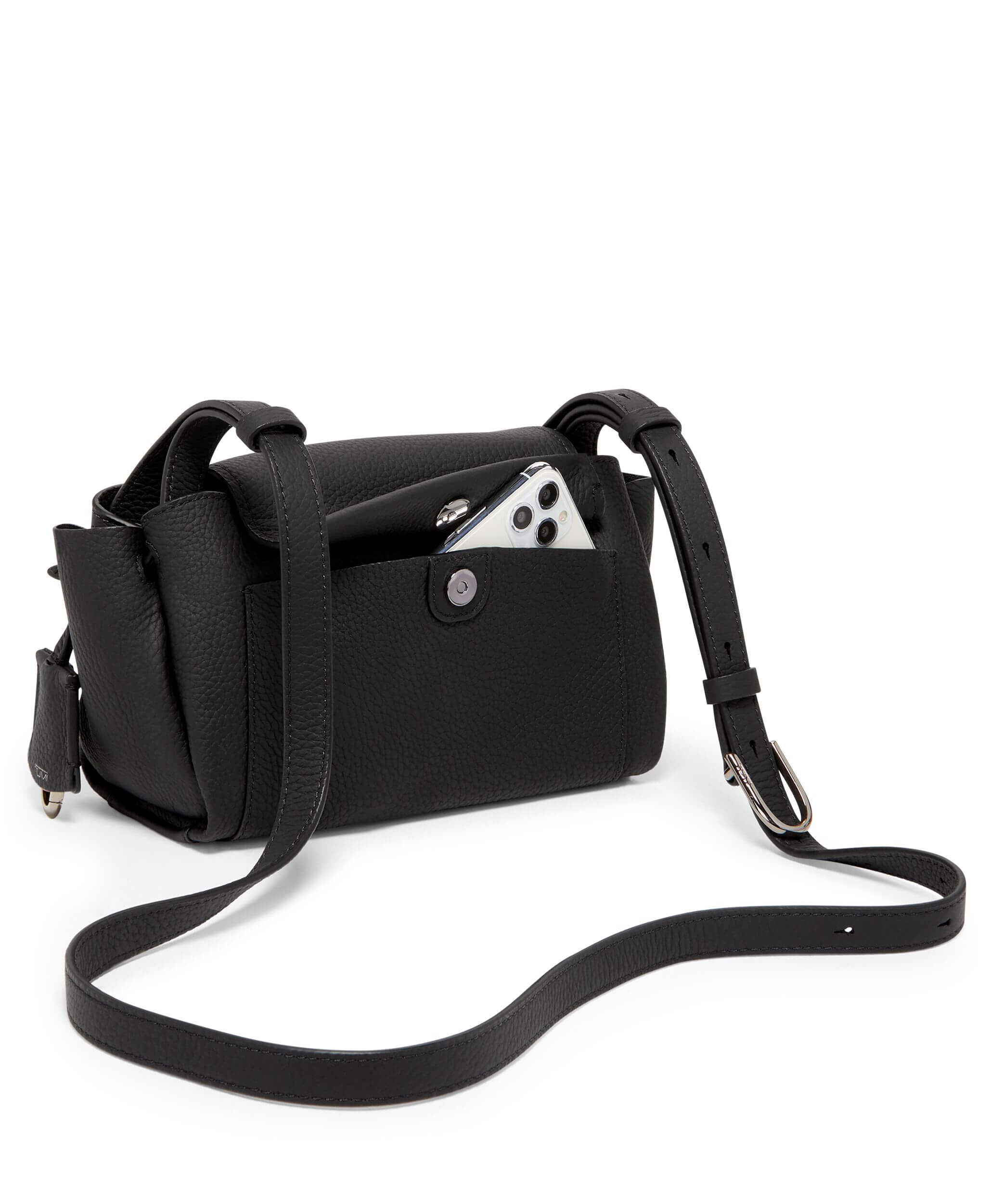 Tumi leather clearance crossbody bag