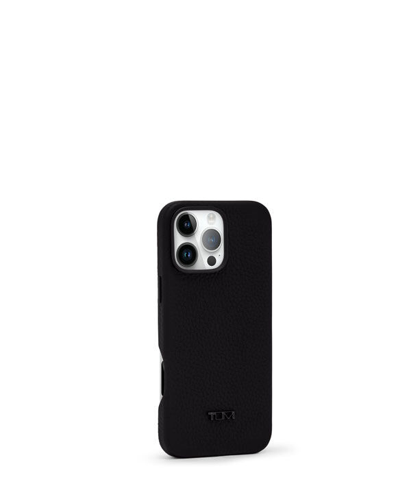 TUMI iPhone16 Pro Max METTALIC MAG 黒 残1 iPhone 16 16Pro 16ProMax ケース TUMI ブラック 本革 高級感 メタル