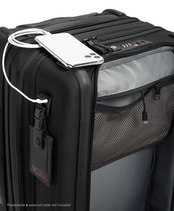 Alpha 3 International Dual Access Expandable Carry On 56 cm Black TUMI UK