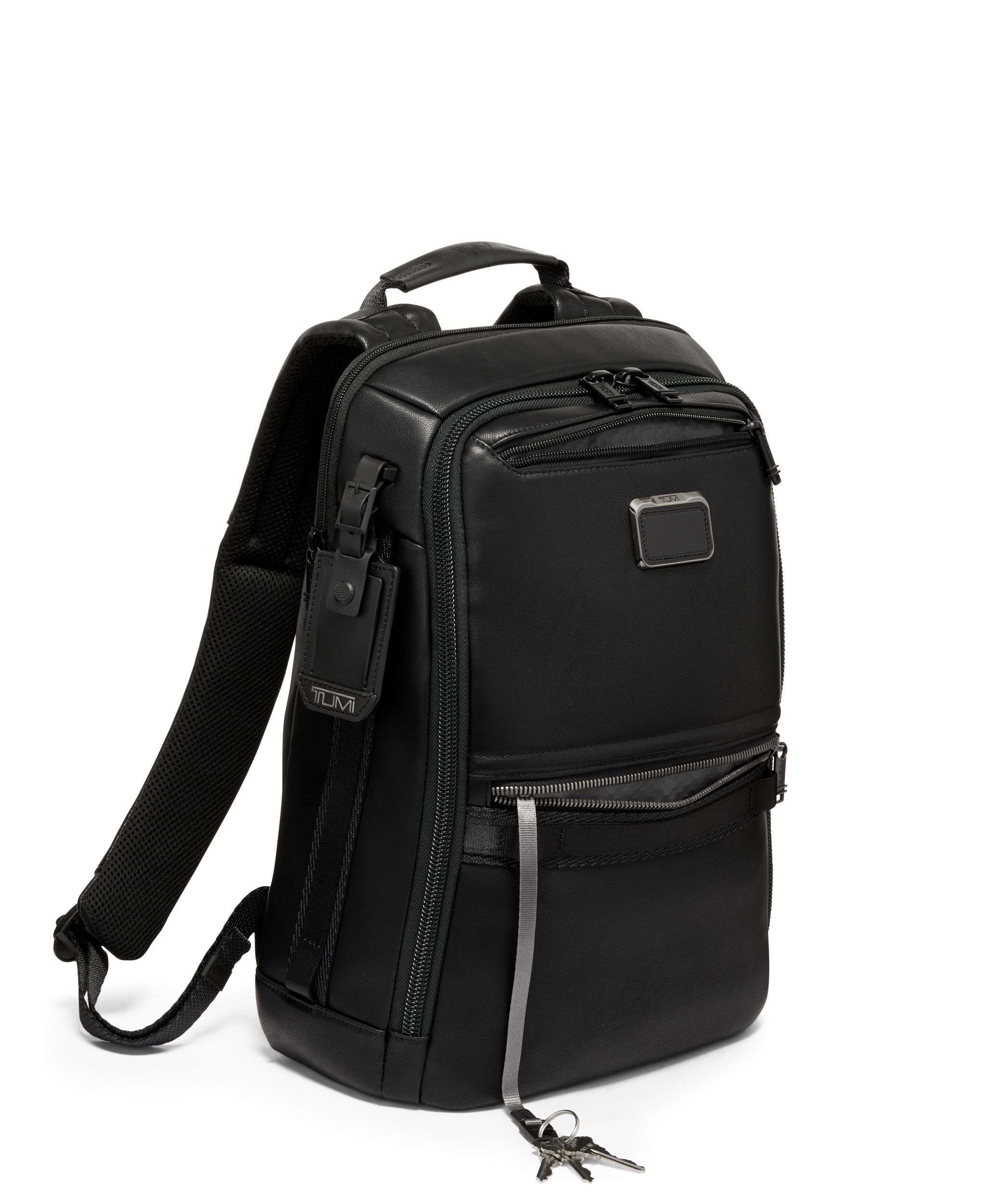 Tumi alpha bravo sale leather backpack