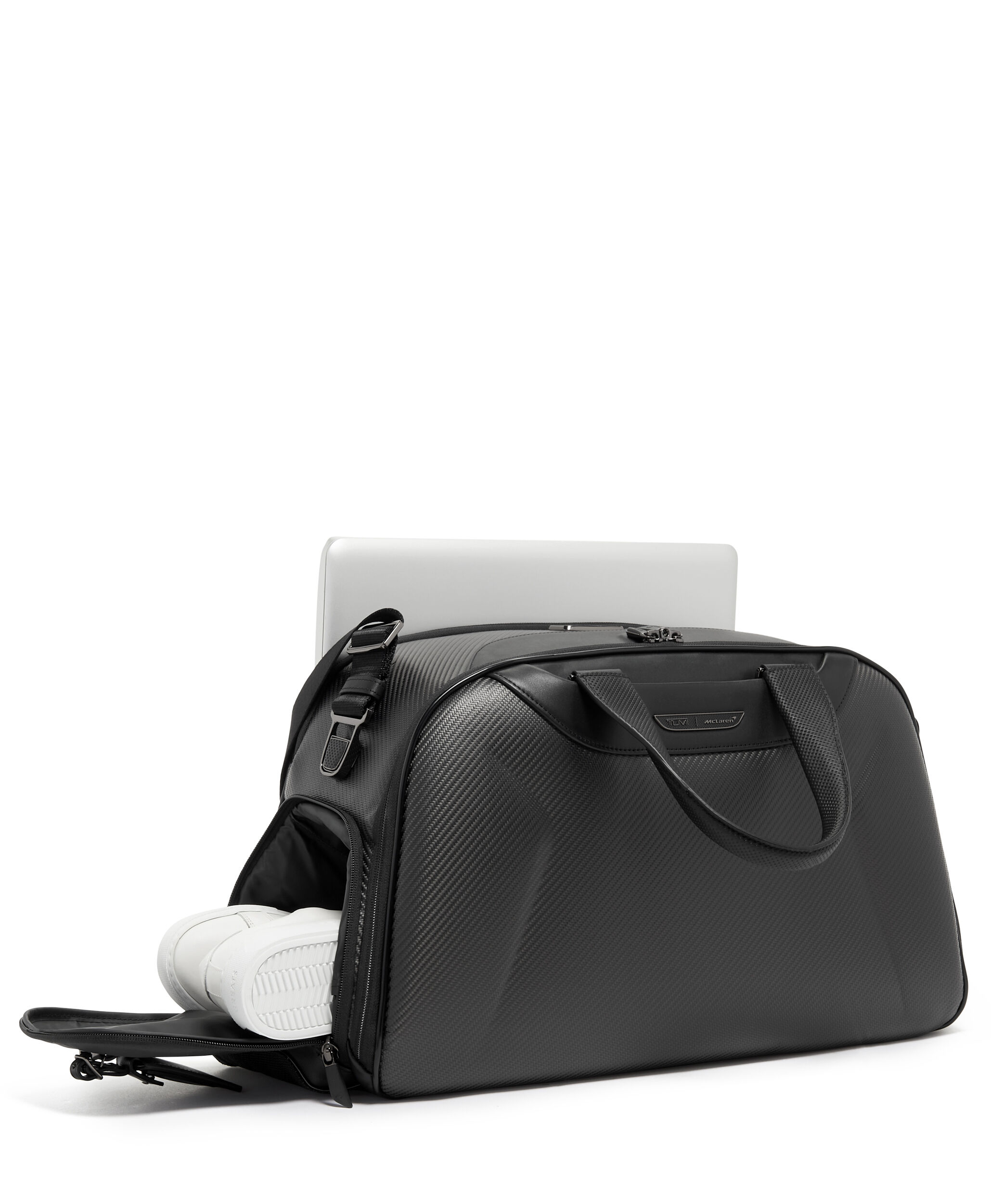 Tumi leather cheap duffle